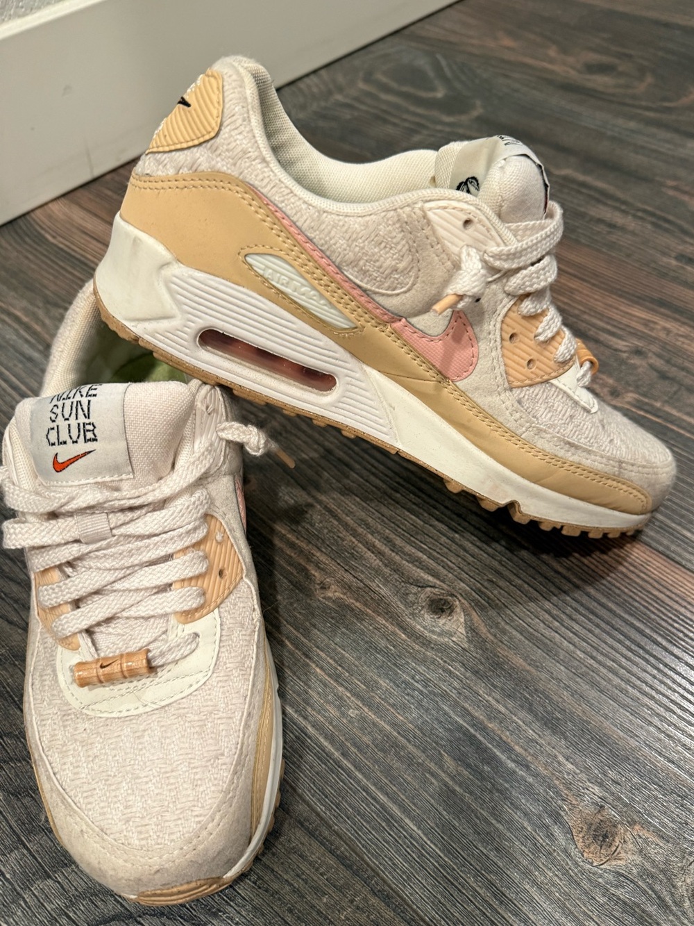 Nike Women’s Air Max Sneakers - Cream, Tan & Pink